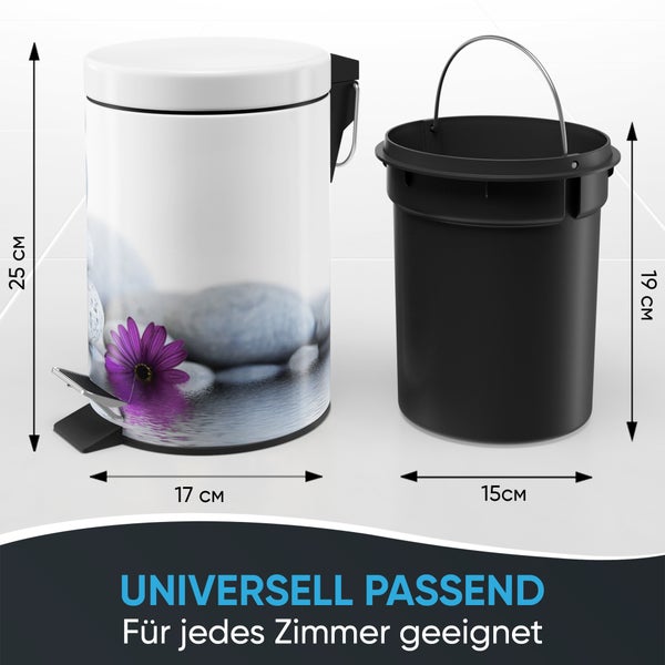 Sanilo Kosmetikeimer 3L mit Absenkautomatik Energy Stones