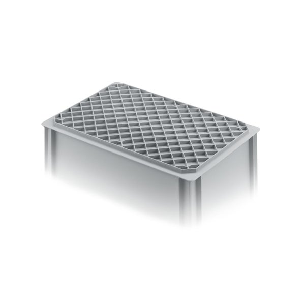 PROREGAL SparSet 10x Eurobehälter mit Geschlossenem Griff und 1 x Transportroller Blau HxBxT 32 x 40 x 60 cm 56 Liter Eurobox Transportbox