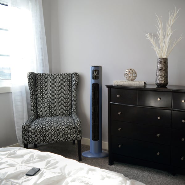 Brandson - Turmventilator mit Fernbedienung - Oszillation 60° - Standventilator - mobiler Lüfter - Tower Fan - 96 cm - 45W - Ventilator