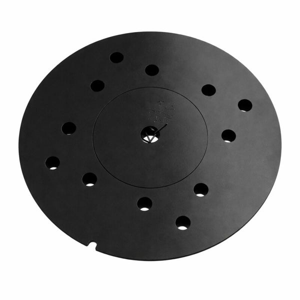 Runde Bodenplatte für Sonnenschirmständer aus Metall
