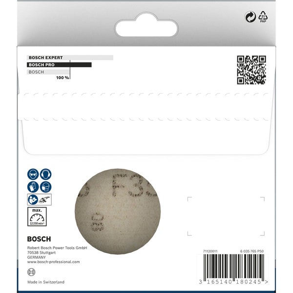 Bosch Schleifscheibe auf Verpackung