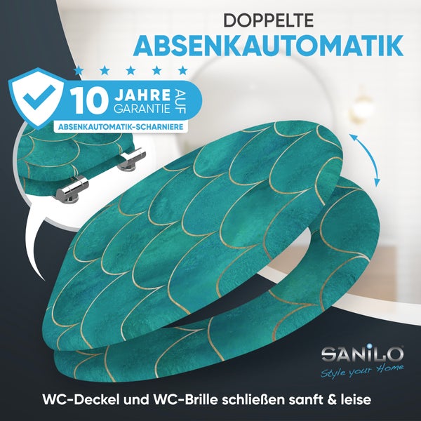 WC-Sitz mit Absenkautomatik Aquarell