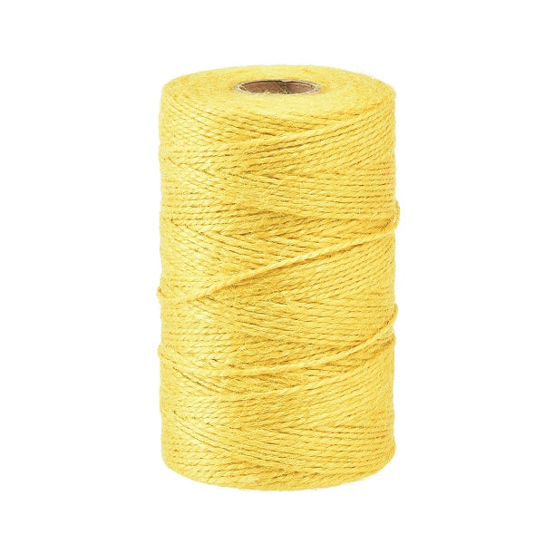 Rolle gelbes Bindegarn aus Naturfaser