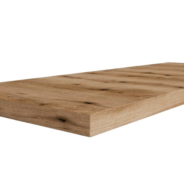 120 cm Ablage in Holzoptik Eiche für Aufsatzwaschbecken