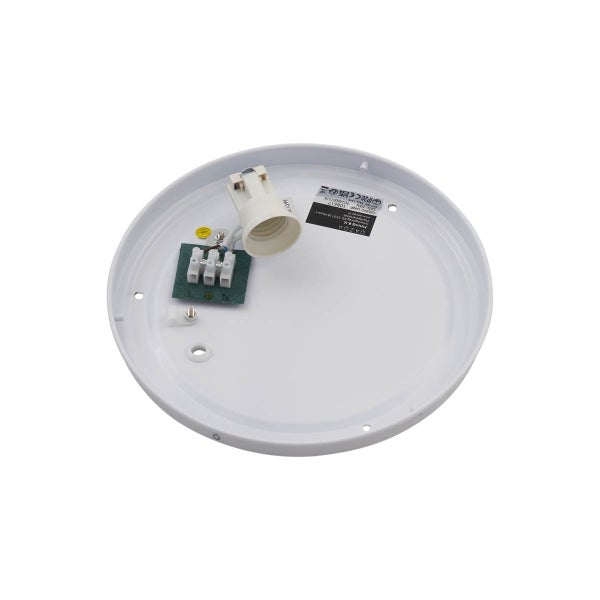 Deckenleuchtenanschluss mit Fassung und Klemmen