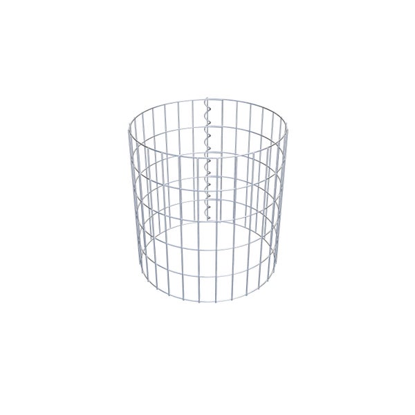 Gabionensäule Durchmesser 47 cm, MW 5 x 10 cm rund - Höhe: 0,50 m