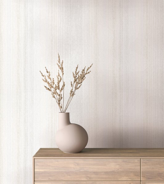 Tapete Beige Streifen Klassisch für Wohnzimmer Schlafzimmer MADE IN GERMANY 10,05 x 0,53m