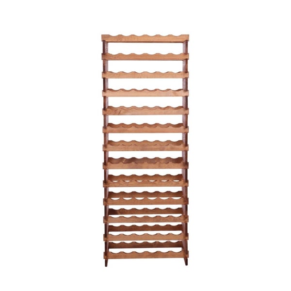Weinregal VINOTECA FLEX PRO HxBxT 177x65x28cm 78 Flaschen auf 13 Ebenen Massives Kiefernholz Braun geölt