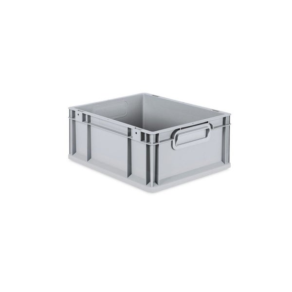 PROREGAL SparSet 5x Eurobox NextGen Grip mit Auflagedeckel mit 4 Roten Schiebeschnappverschlüssen HxBxT 17 x 30 x 40 cm 16 Liter