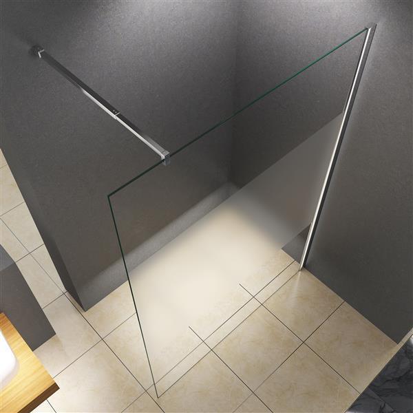 Glaswerk Westfalen - LiLy 140x200cm Walk in Duschwand  Satiniert Mitte