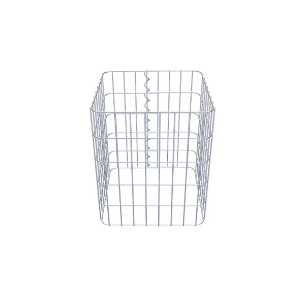 Gabionensäule 42 x 42 cm, MW 5 x 10 cm eckig - Höhe: 0,50 m