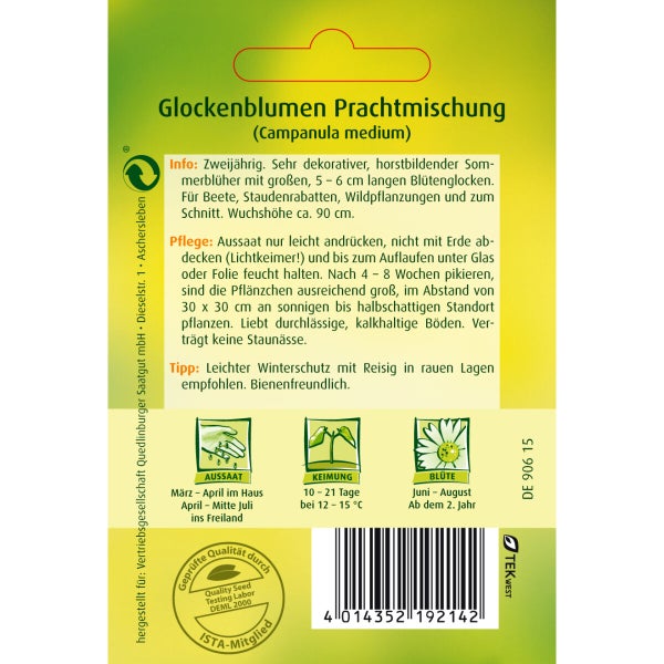 Glockenblume Prachtmischung Samen von Quedlinburger SAATGUT