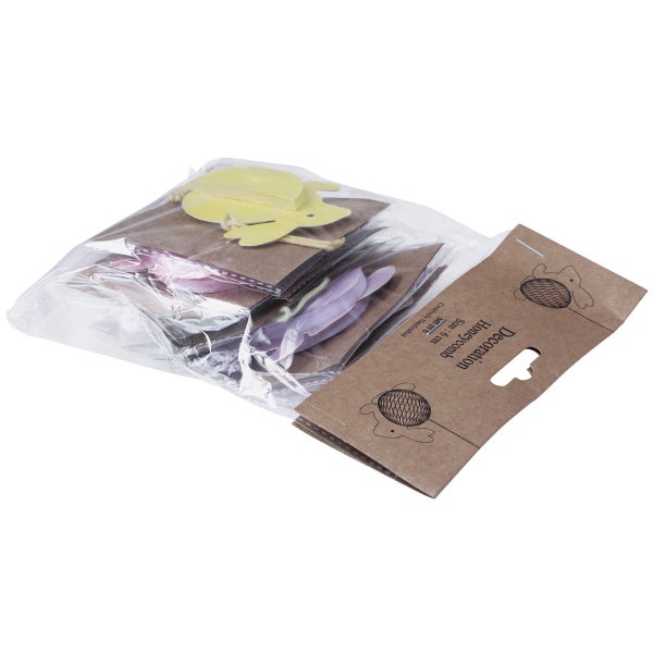 Dekoration Honigwaben Set mit sechs Teilen, Größe sechs Zentimeter, verpackt