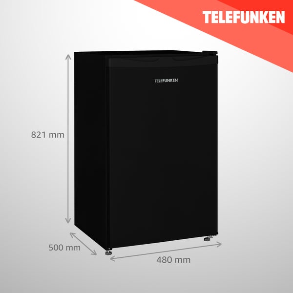 Telefunken CF-31-121-B Kühlschrank ohne Gefrierfach Freistehend 90 L Gesamt-Nutzinhalt Temperaturregelung