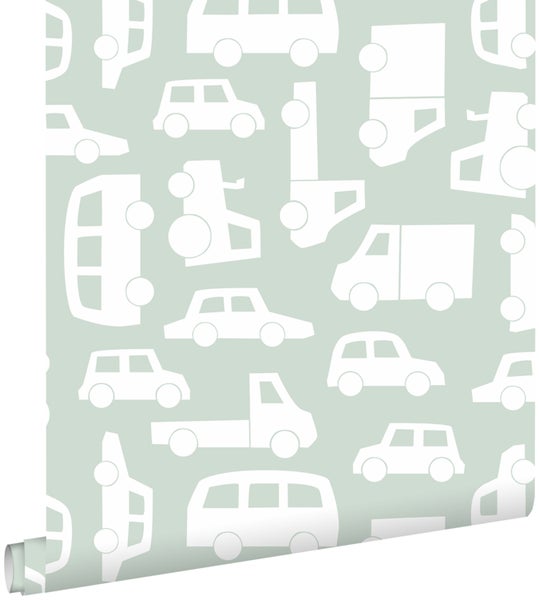 Tapetenrolle mit Fahrzeugmuster