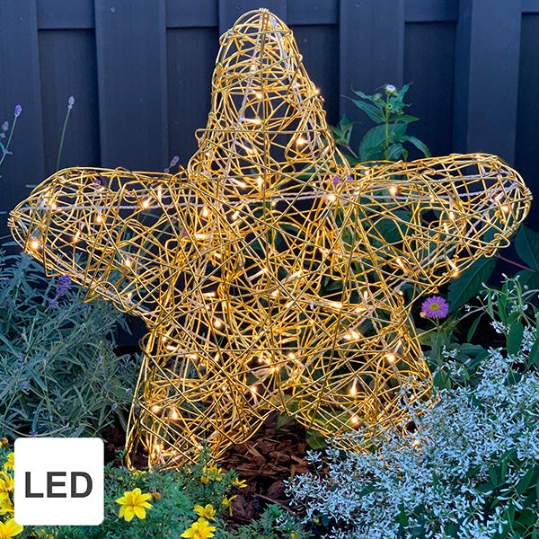 Lichterkette mit mehrfarbigen Glühbirnen für den Außenbereich