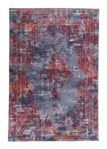 Weicher bedruckter Wohnzimmerteppich Cecilia Orange 70x140 cm
