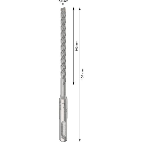 Bosch PRO SDS plus-5X Hammerbohrer 7 x 100 x 160 mm - 2608833897