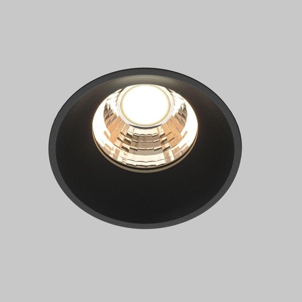 LED Einbauleuchte Round in Schwarz 7W 450lm 54mm