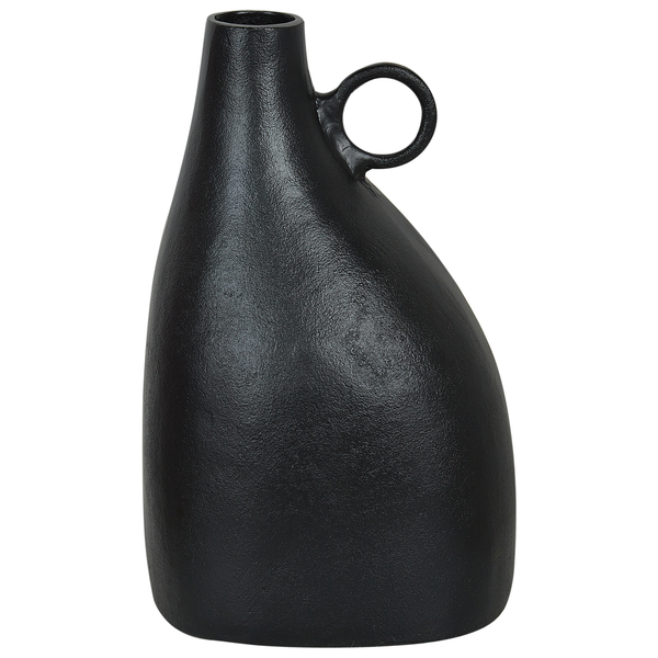 Dekorative schwarze Vase mit Henkel