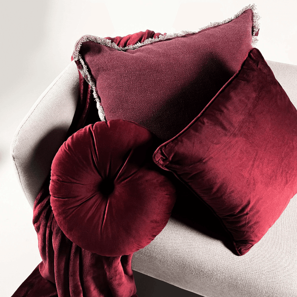 Burto Dekokissen - Unifarben 60x60 cm, Rot