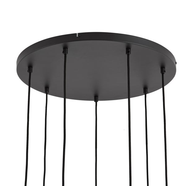 Deckenhalterung einer Pendelleuchte mit Kabelaufhängung