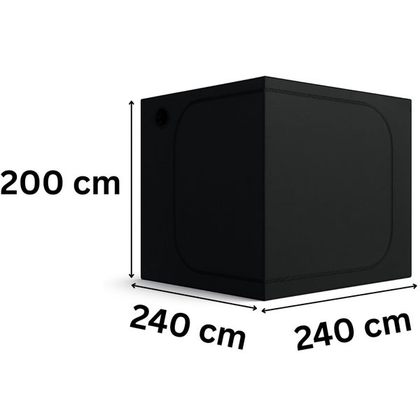 Growzelt mit den Maßen 240 x 240 x 200 Zentimeter
