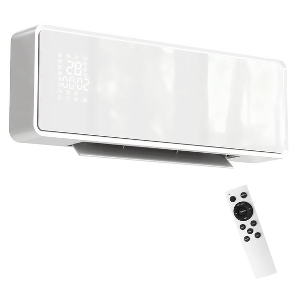 Weisse Klimaanlage mit Fernbedienung