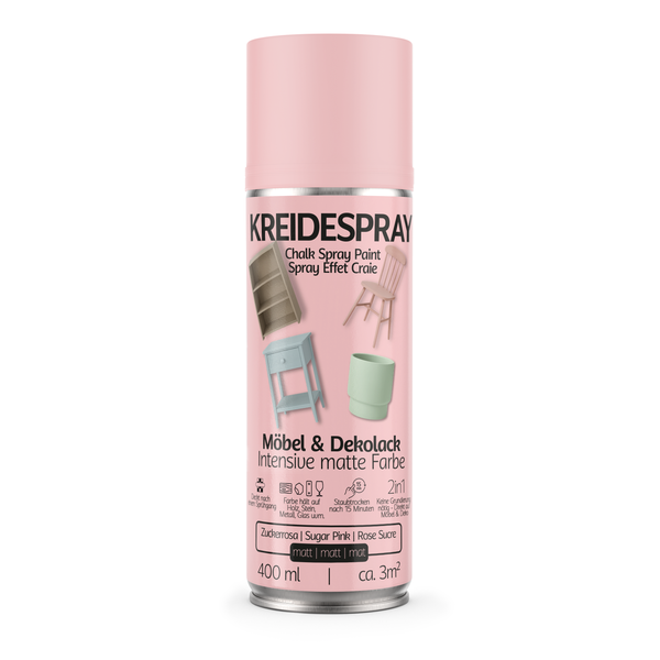 Kreidespray Möbellack Zuckerrosa, 400 ml
