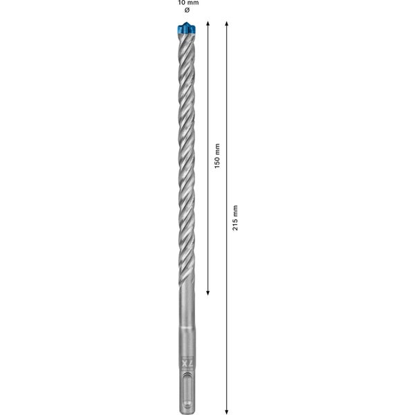 Bosch 50x Expert SDS plus-7X Hammerbohrer 10 x 150 x 215 mm  - 2608900194