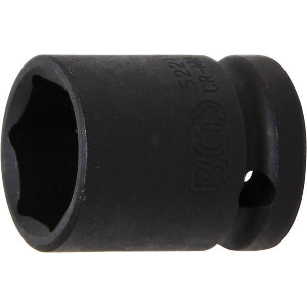 BGS Kraft-Steckschlüssel-Einsatz Sechskant Antrieb Innenvierkant 12,5 mm (1/2) SW 21 mm - 5221