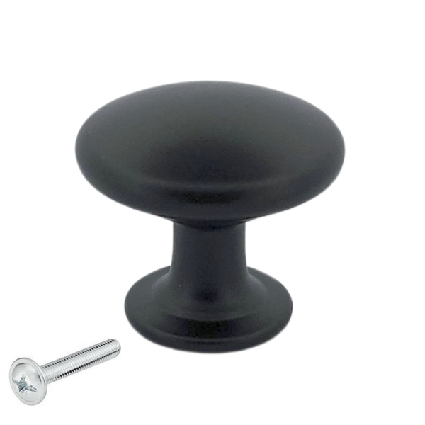 Ovaler Möbelknopf mit Schraube