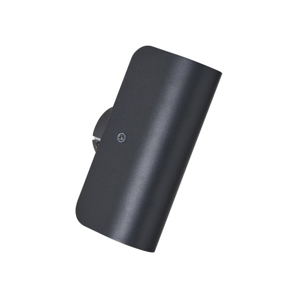 Einzelne schwarze Wandleuchte