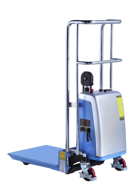 Elektro-Plattformwagen mit Haltegriff