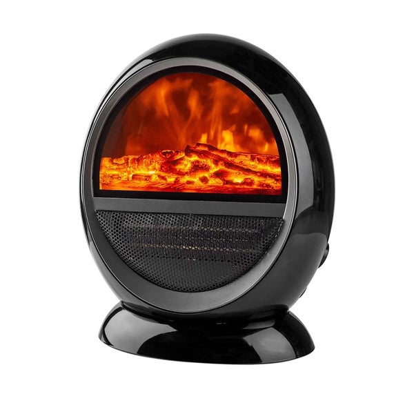 Dekorativer Elektrokamin mit simuliertem Feuer und Heizelement