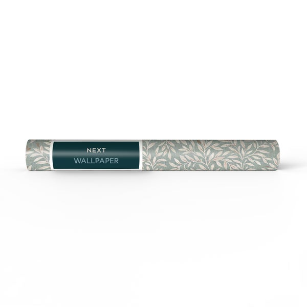 Next Vliesbehang | Ditsy Leaf - Blau - 10mx52cm