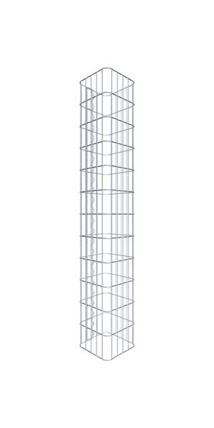Gabionensäule 27 x 27 cm, MW 5 x 10 cm eckig - Höhe: 1,20 m