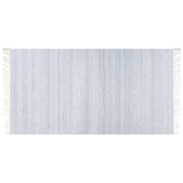 Teppich hellblau 80 x 150 cm Kurzflor MALHIA