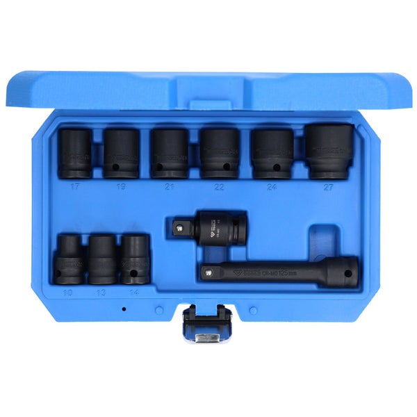 BRILLIANT TOOLS 1/2 Kraft-Stecknuss-Satz Sechskant 11tlg. kurz - BT022645