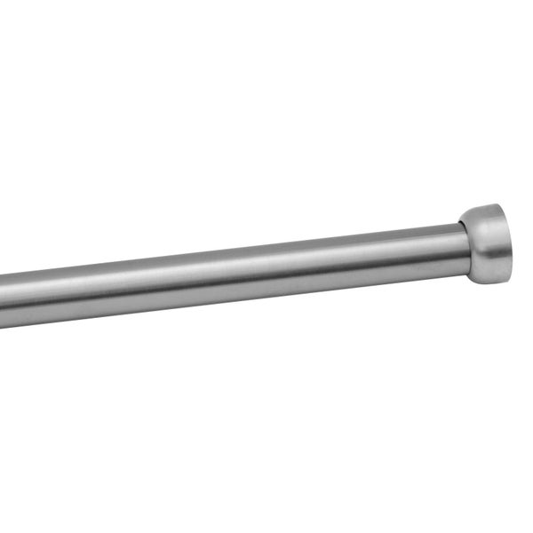 Vorhangstange aus Metall mit runder Endkappe.