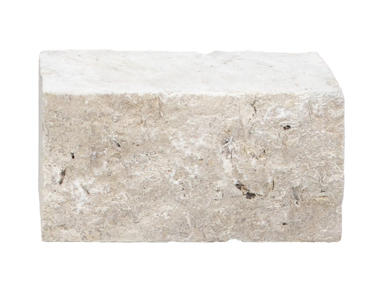 Wohnrausch Natursteine Mauerstein Travertin EXTRA LIGHT, spaltrau, getrommelt, beige, L 15-50, B 18-20, H 22,5 cm, 1 qm