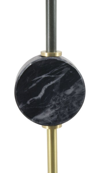 Minimalitische Tischlampe Modern in Schwarz, Loft Design 58 cm | Wohnzimmer Esszimmer Leuchte