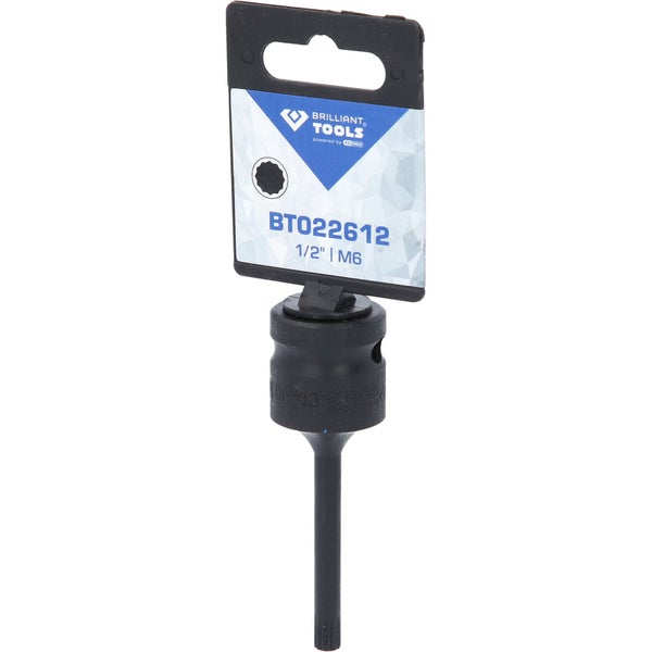 Brilliant Tools Steckschlüssel-Einsatz, Innenvielzahn, M6, 1/2-Zoll-Antrieb