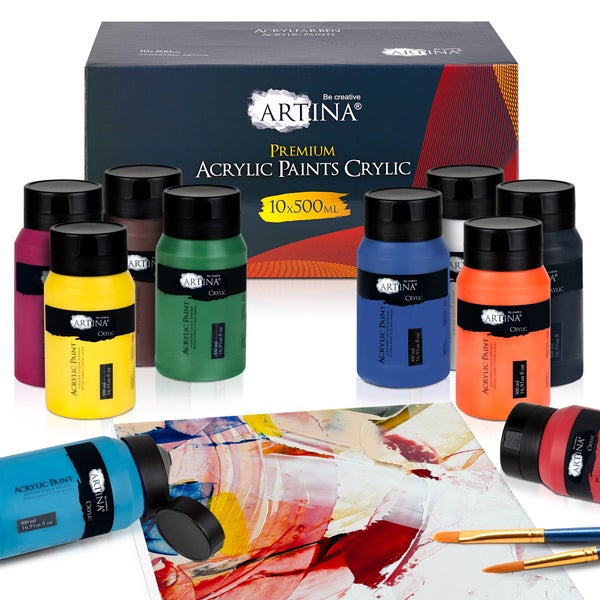 Artina Crylic Acrylfarbe 500ml (10tlg)