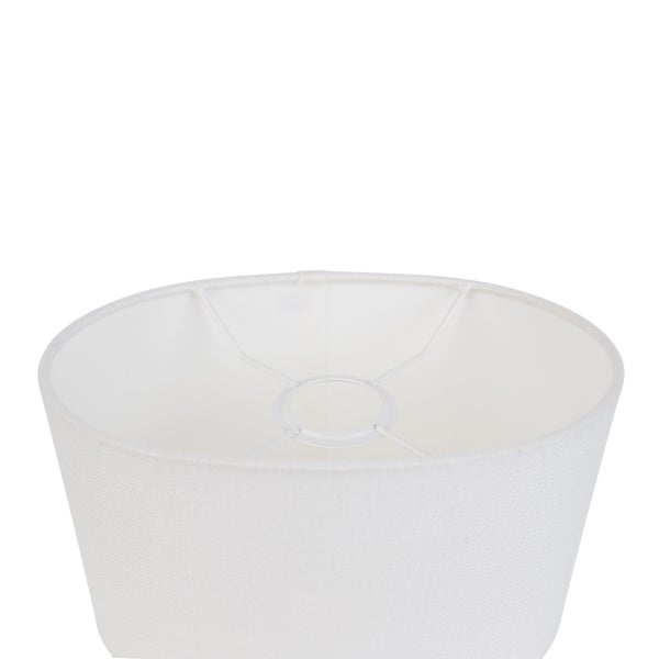 Weißer Lampenschirm aus Stoff