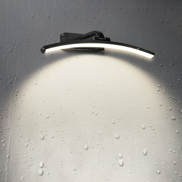 EMKE LED Spiegelleuchte Spiegellampen für das bad spiegelleuchte badezimmer 40cm 180° drehbar spiegelleuchte led BadSpiegelschrank Beleuchtung 4000K Schwarz