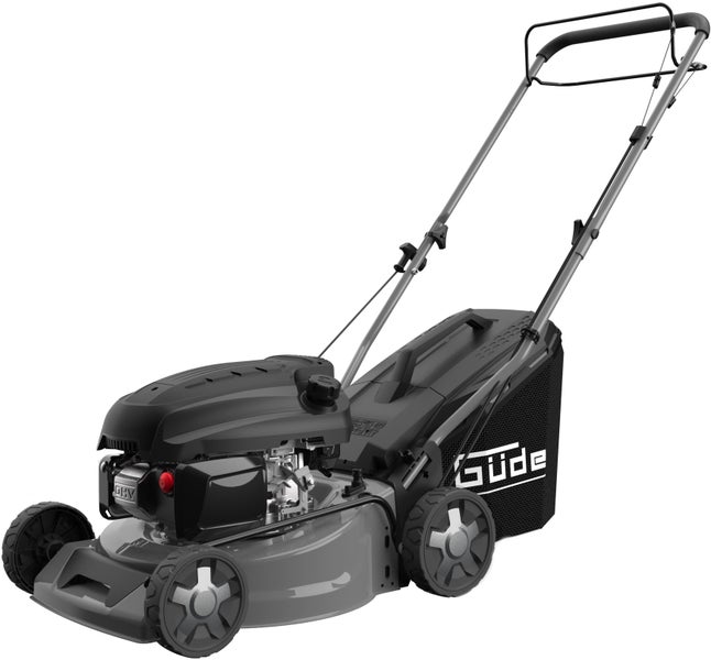 GÜDE Benzin-Rasenmäher Eco Wheeler 415 R | 3in1 mit Radantrieb, 42 cm Schnittbreite, 3 PS, Mulchfunktion, Leichtstart, Stahlgehäuse
