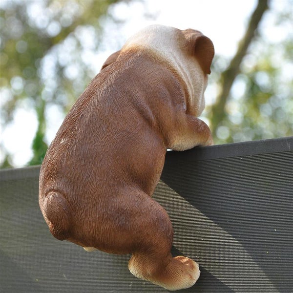 Dekofigur Gartenfigur Bulldogge 19 x 12 x 11 cm