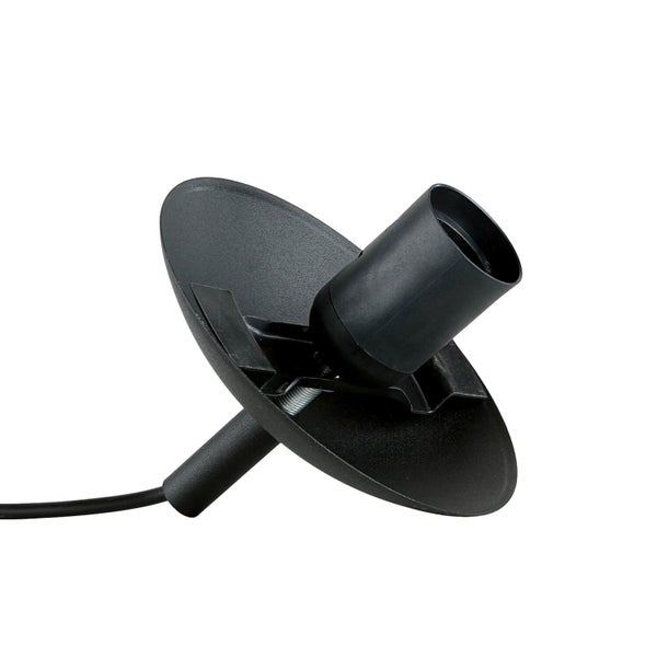 Schwenkbarer Deckenstrahler mit Lampenfassung und Kabel