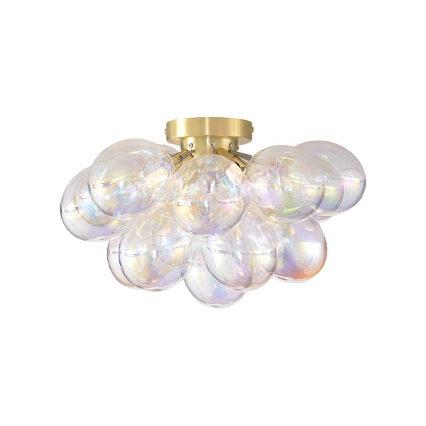 Deckenleuchte mit klaren Glasblasen